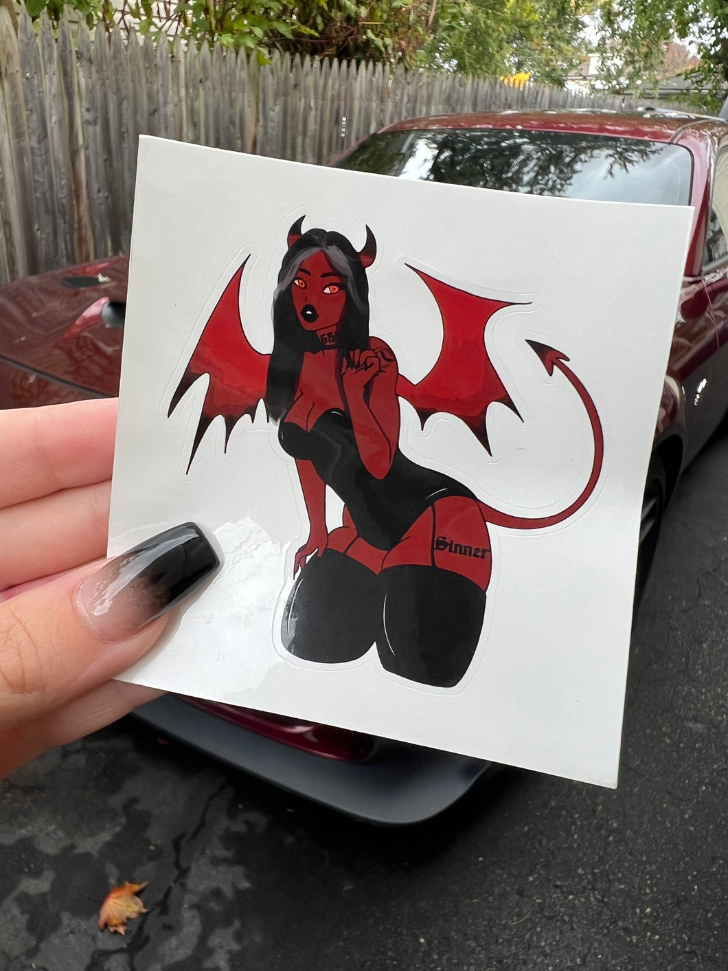 Devilish Goddess Sticker